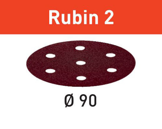 Picture of Abrasive sheet Rubin 2 STF D90/6 P220 RU2/50